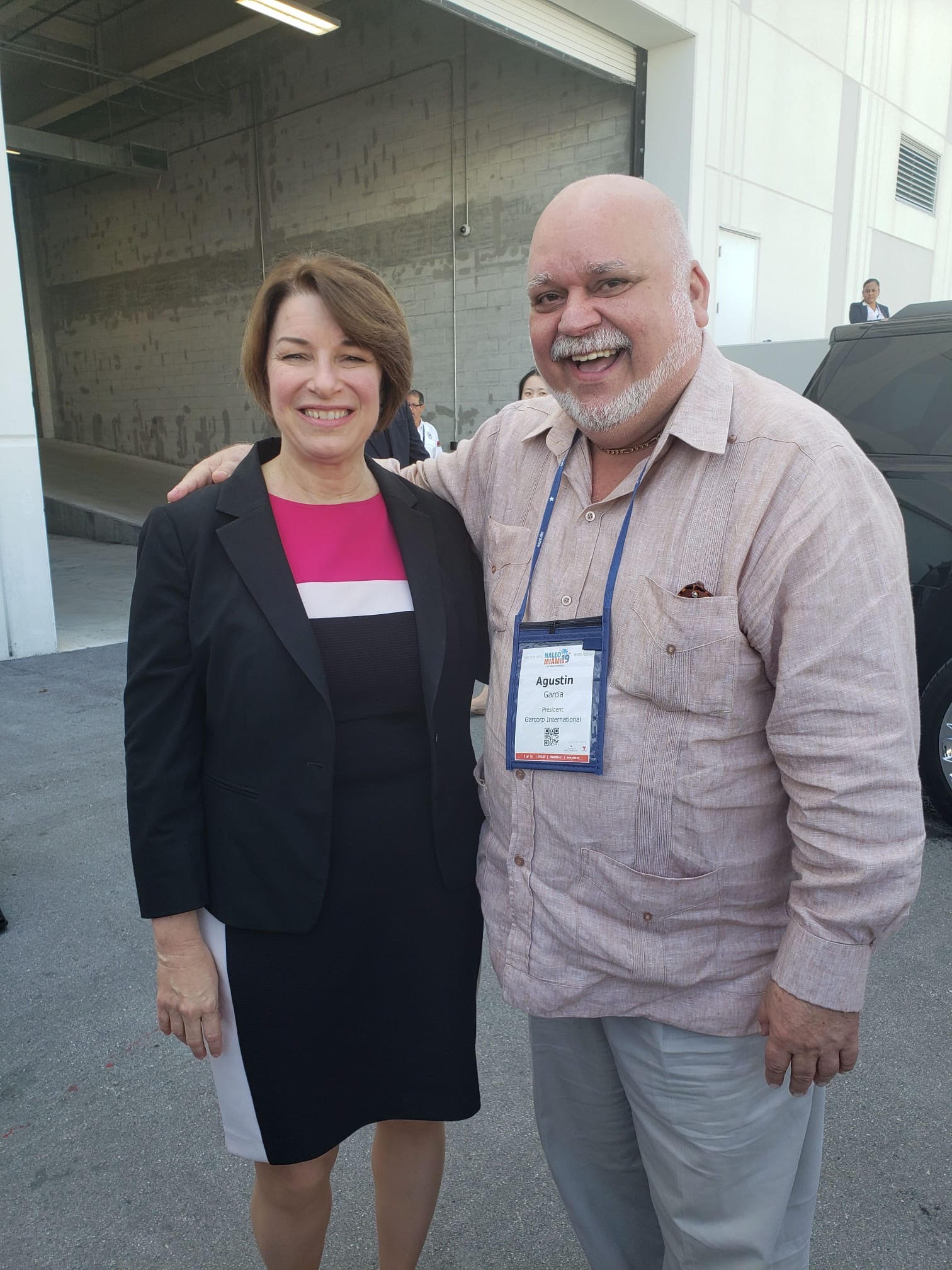 Gus with US Senator Amy Klobuchar from Michigan